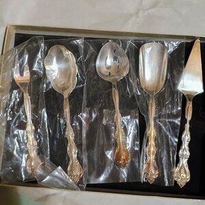 Vintage International Silver Company 5-piece Snack Serving Set,